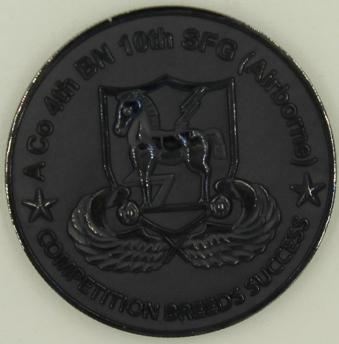 10th Special Forces Group Airborne 4th BN A Co Op New Dawn Army Challenge Coin