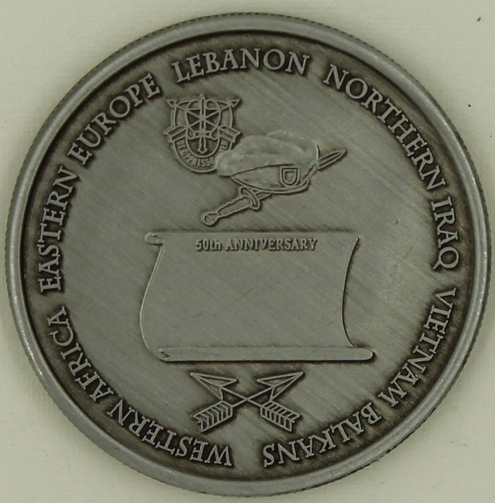 10th Special Forces Group Airborne 50th Anniversary 1952-2002 Army Challenge Coin