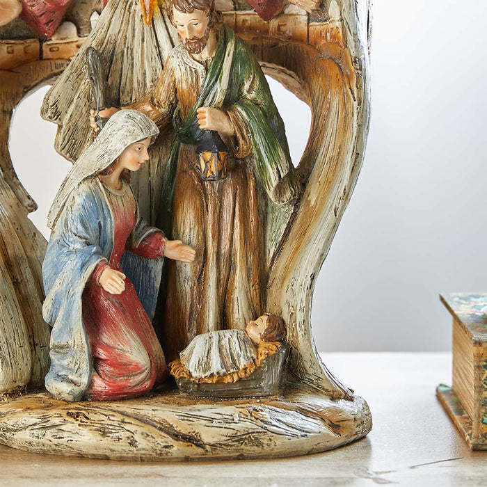 11.22"H Resin Nativity Set