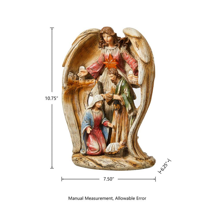 11.22"H Resin Nativity Set