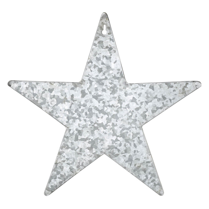 12" Galvanized Barn Star with Pocket - Primitive Star Quilt Shop