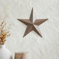 12" Satin Brown Metal Barn Star - Primitive Star Quilt Shop