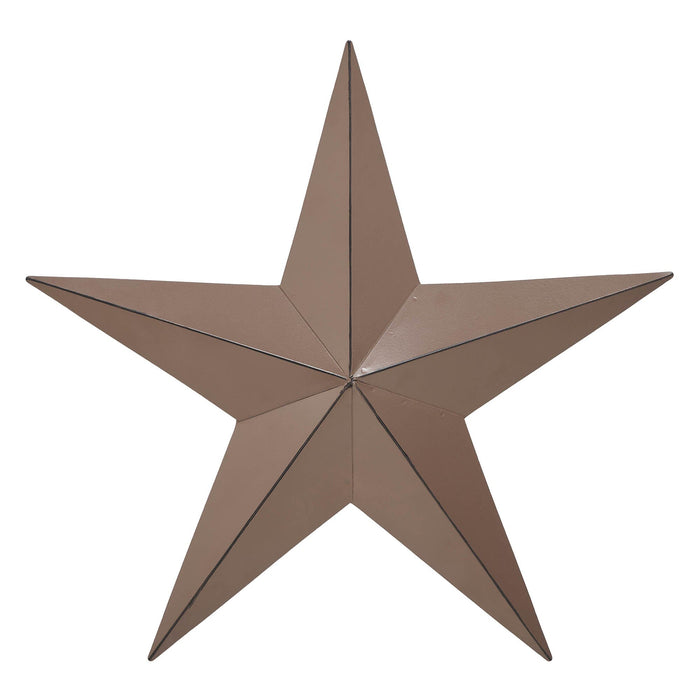 12" Satin Brown Metal Barn Star - Primitive Star Quilt Shop