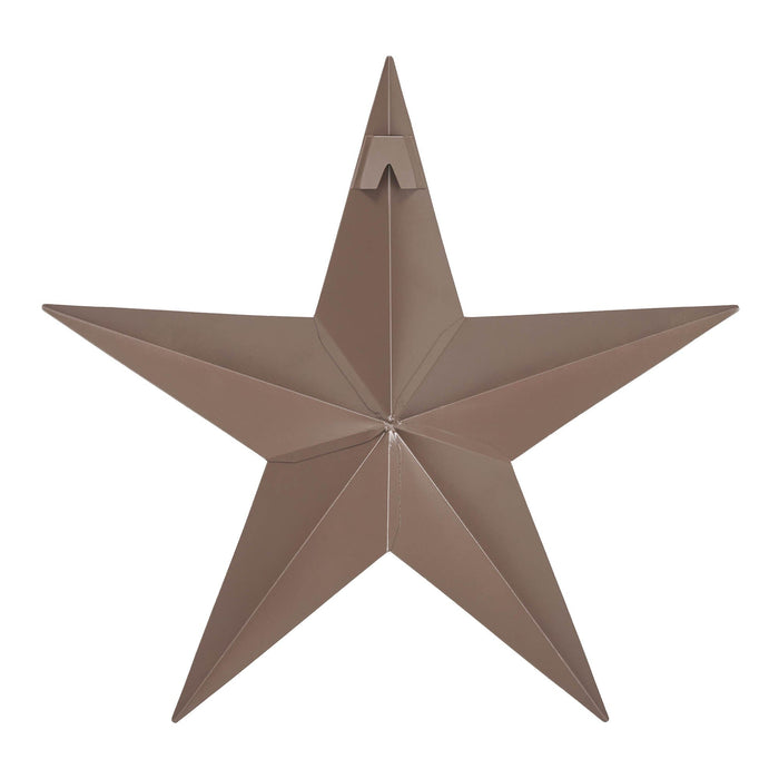 12" Satin Brown Metal Barn Star - Primitive Star Quilt Shop