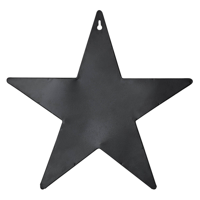 12" Speckled Black Barn Star with Pocket - Primitive Star Quilt Shop
