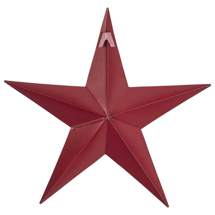 12" Speckled Cranberry Barn Star - Primitive Star Quilt Shop