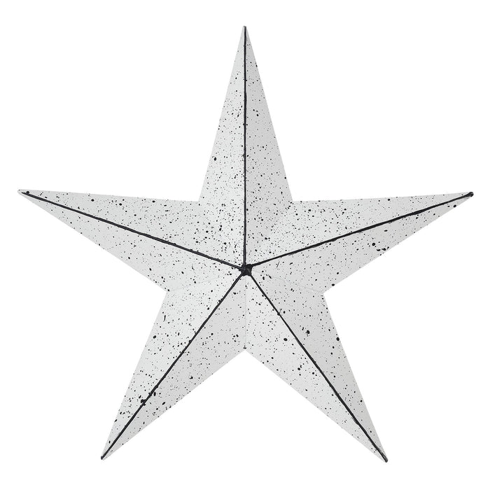 12" Speckled White Barn Star - Primitive Star Quilt Shop