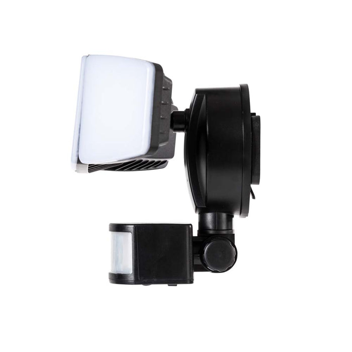 12.5"L Outdoor Solar Powered Triple-Head SMD LED Motion Senser Security Flood Light