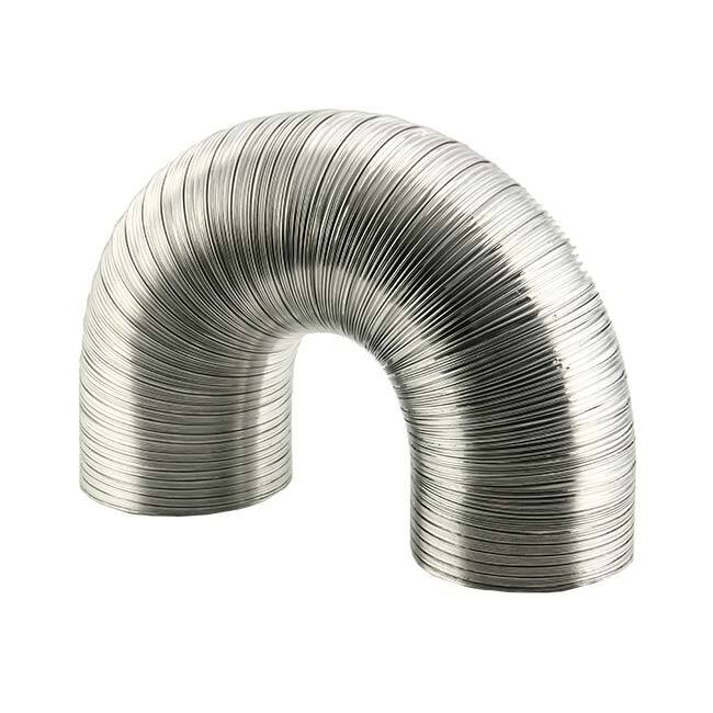 125mm (5") Aluminium Semi Rigid Hose 3 Metres - Ducting Component - Luxair Cooker Hoods Limited