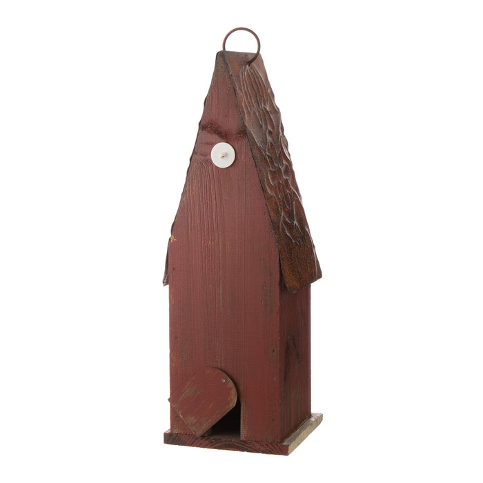 13.23'' Height Wooden Patriotic Distressed Garden Bird House