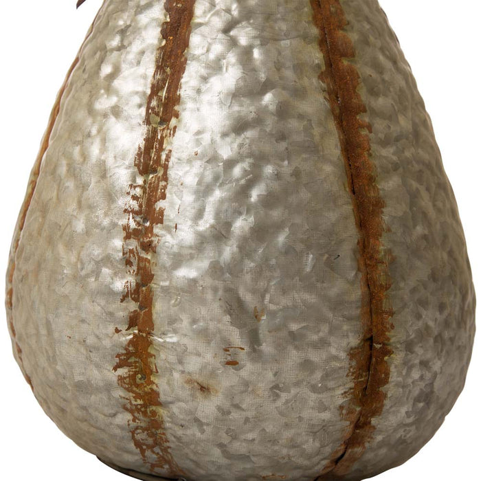 14"H Galvanized Metal Tall Pumpkin