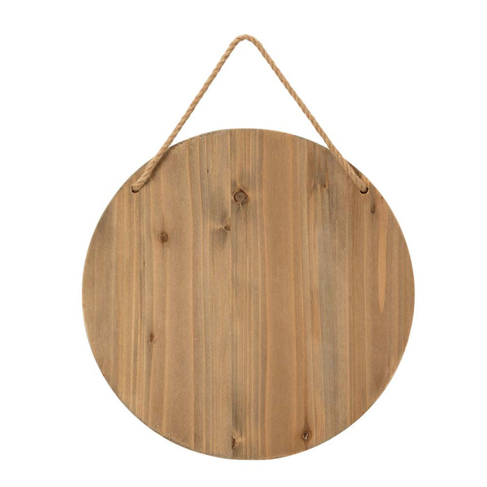 15"D Orange Wooden Thanksgaving Wall Sign Decor