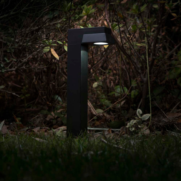 15"H 6 Pack Solar Powered SMD LED Pathway Ground Lights