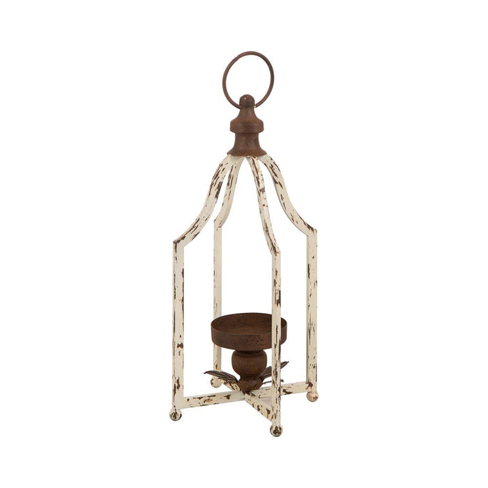 16.5"H Farmhouse Rustic Metal Lantern, Set of 2