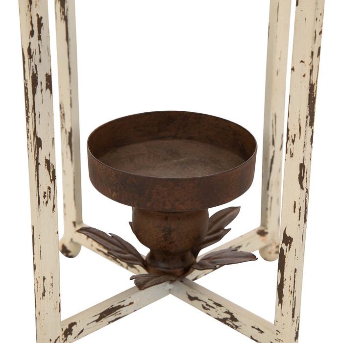 16.5"H Small Farmhouse Rustic Metal Lantern