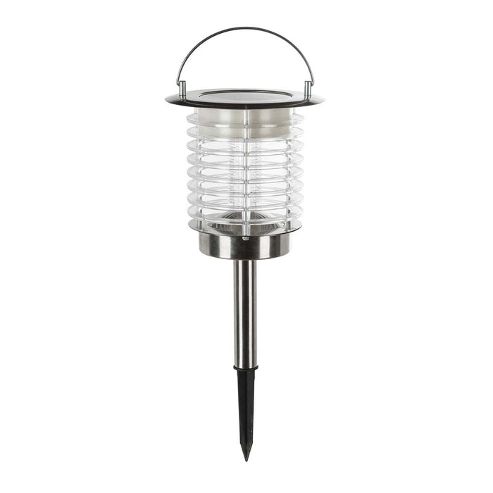 17.5"H Dual Mode Solar Powered LED Insect Catcher Light with Hanger and Stake