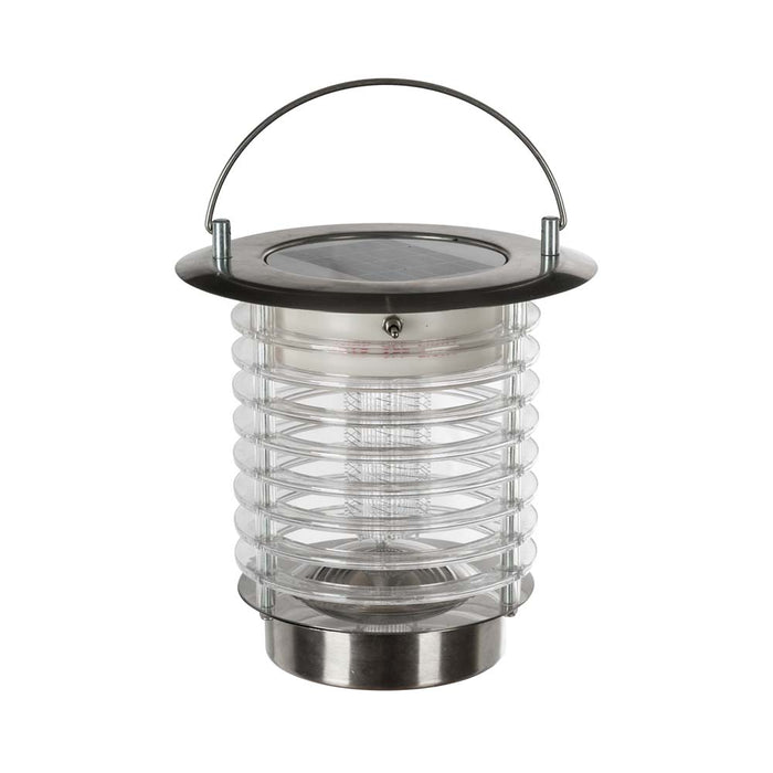 17.5"H Dual Mode Solar Powered LED Insect Catcher Light with Hanger and Stake