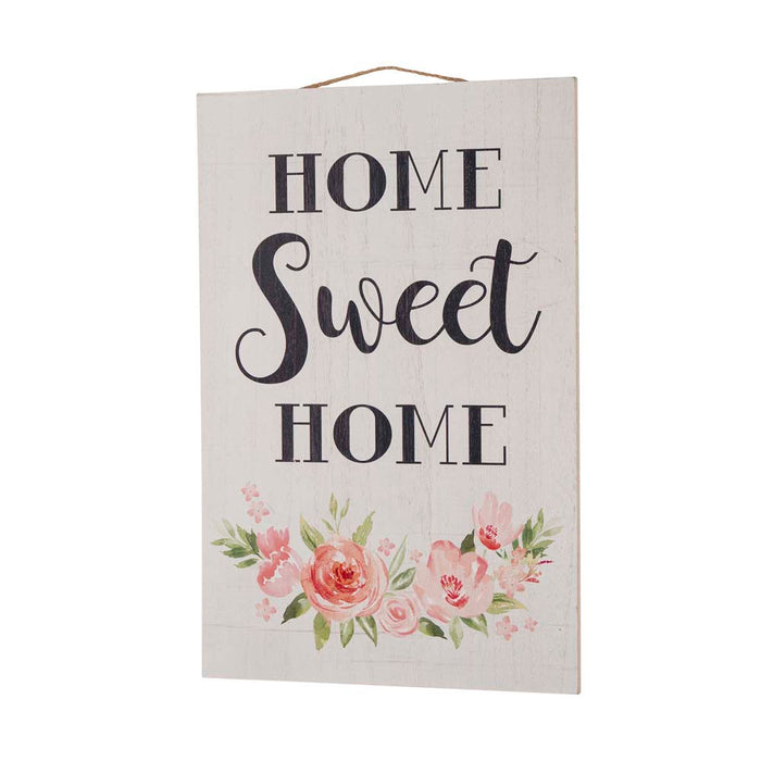 17.72 H" Wooden "HOME SWEET HOME" Word Sign Wall Décor