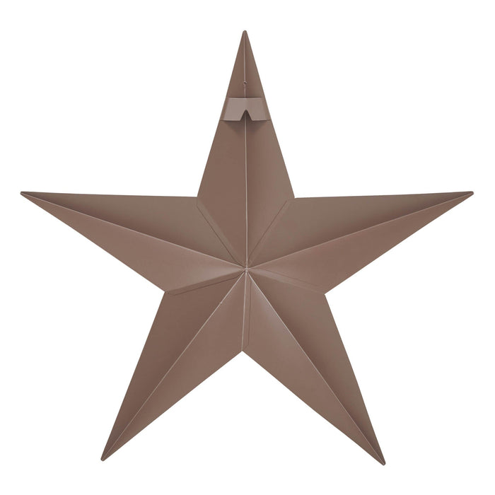 18" Satin Brown Metal Barn Star - Primitive Star Quilt Shop