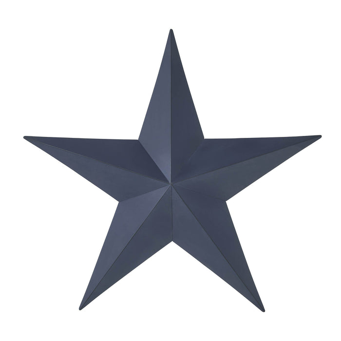18" Satin Navy Metal Barn Star - Primitive Star Quilt Shop