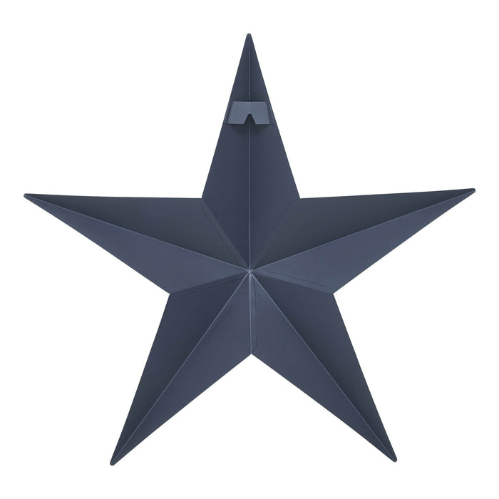 18" Satin Navy Metal Barn Star - Primitive Star Quilt Shop