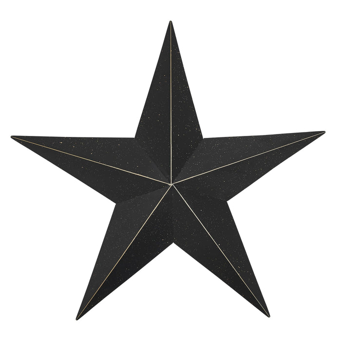 18" Speckled Black Barn Star - Primitive Star Quilt Shop