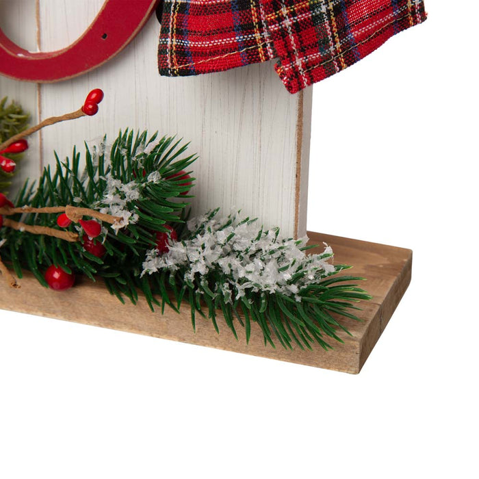 18"H Wooden Snowman Family Table or Standing Decor