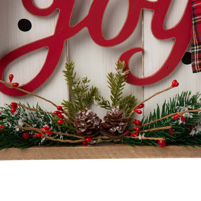 18"H Wooden Snowman Family Table or Standing Decor