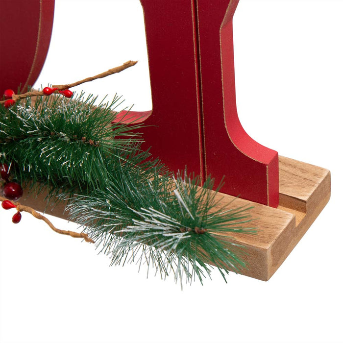 18"L Wooden Christmas JOY Table Decor