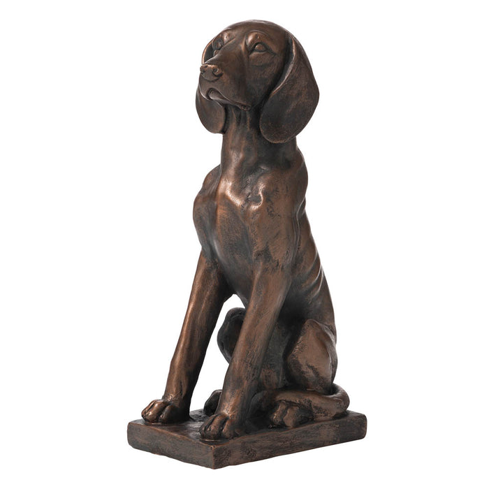 19"H MGO Sitting Golden Retriever Dog Statue