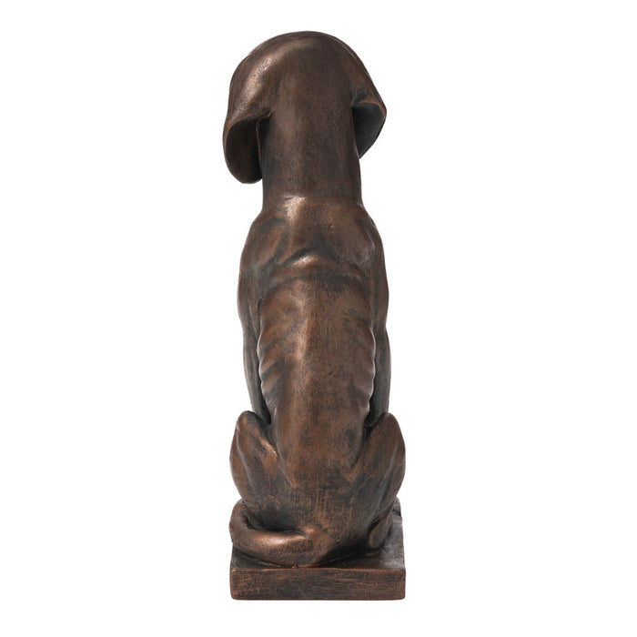 19"H MGO Sitting Golden Retriever Dog Statue
