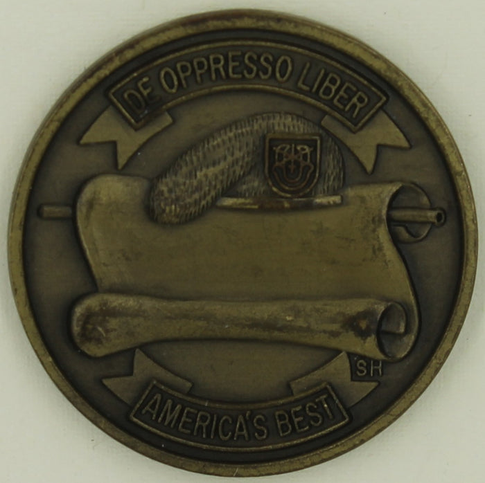 1st Special Forces Group Airborne 2nd Battalion SH Version Army Challenge Coin