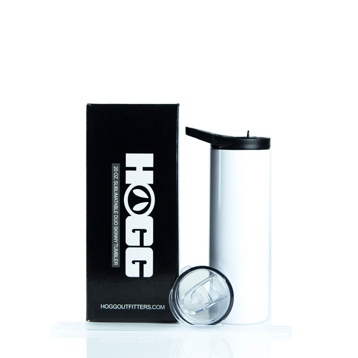 20oz Sublimation Blank Skinny Duo Delight Bundle (2 Cases, 50 Units)