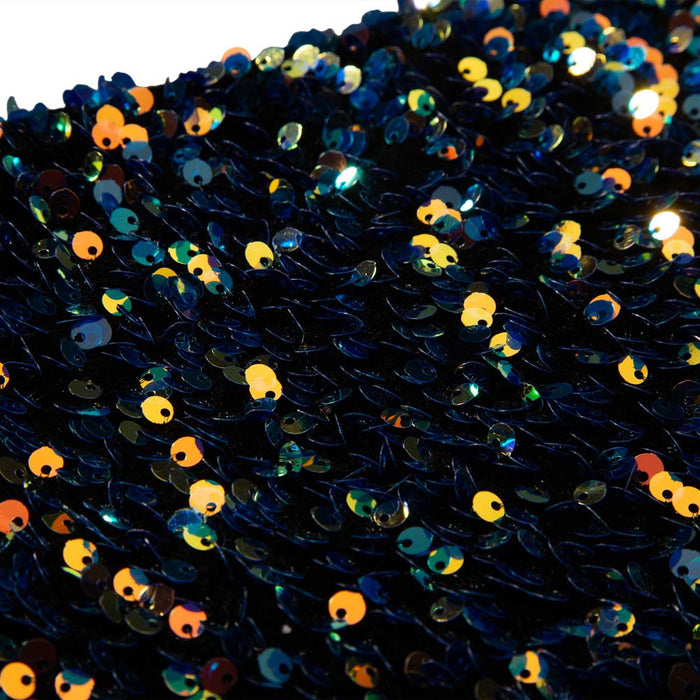 21"L Navy Blue Sequin Christmas Stocking