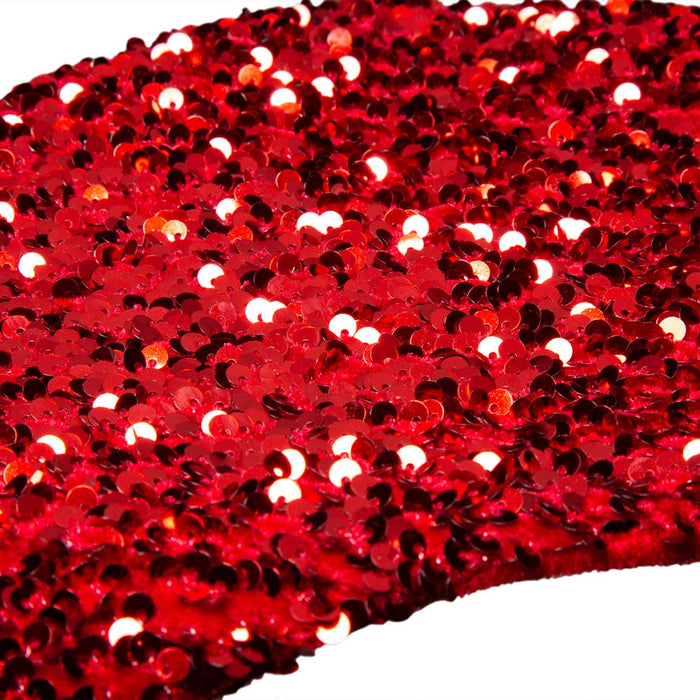 21"L Red Sequin Christmas Stocking