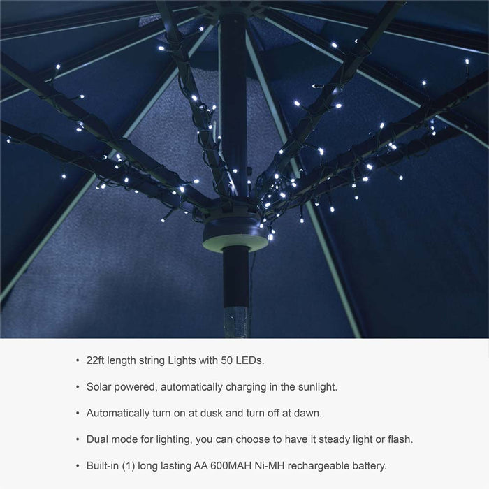 22 ft Solar String Light with 50 LEDs