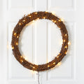 22” Vine Wreath with 50 Warm White LED Lights