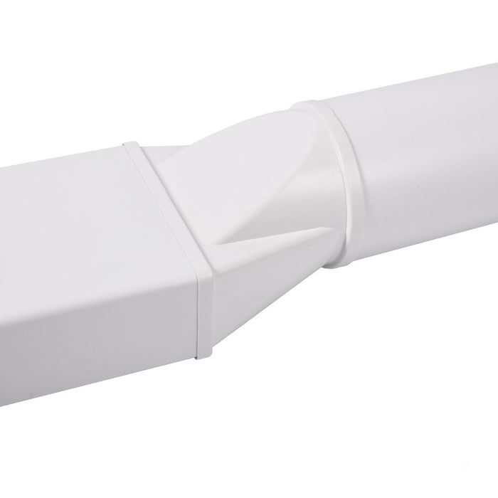 220mm x 90mm (6") Flat Ducting Pipe 1 Metre - Luxair Cooker Hoods Limited