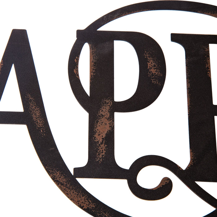 23.94"L Metal "HAPPY HALLOWEEN" Wall Sign