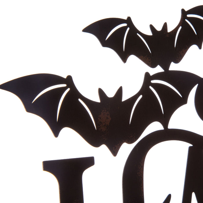 23.94"L Metal "HAPPY HALLOWEEN" Wall Sign