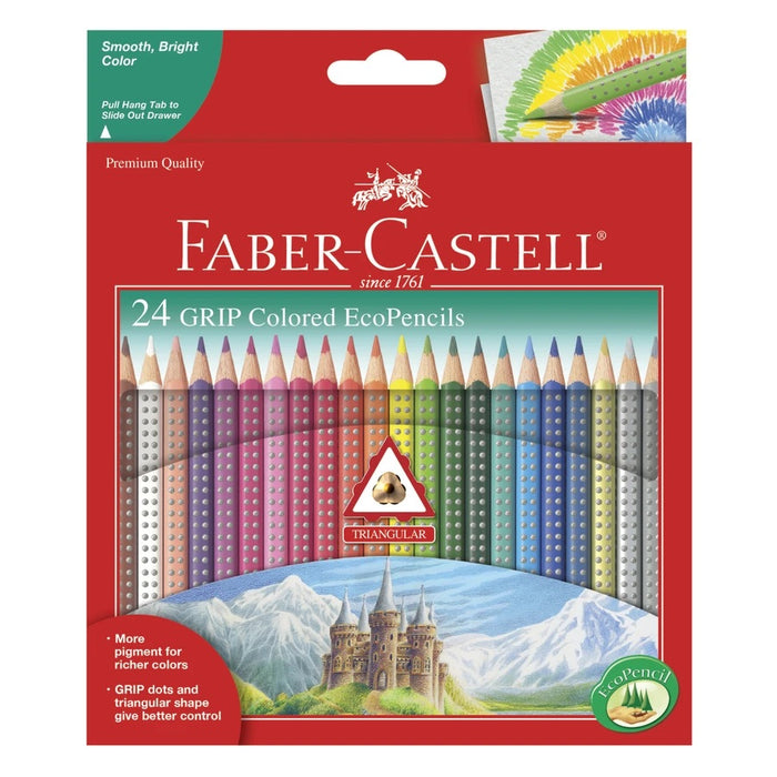 A box of 24 GRIP Colored EcoPencils by Faber-Castell