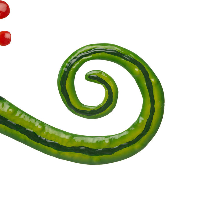 24.25"L Whimsical Metal Watermelon Gecko Wall Décor