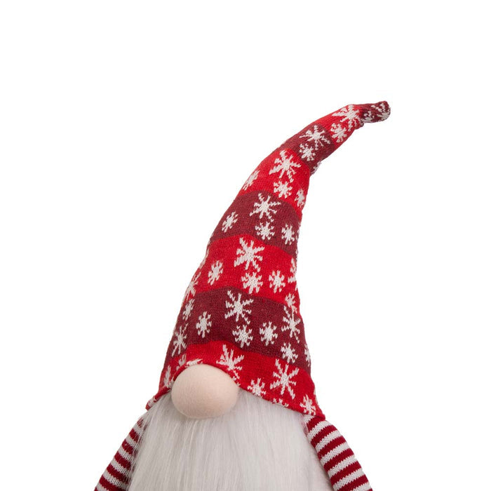 24"H Fabric Christmas Gnome Standing Décor