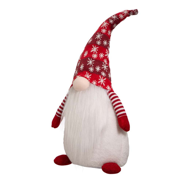 24"H Fabric Christmas Gnome Standing Décor