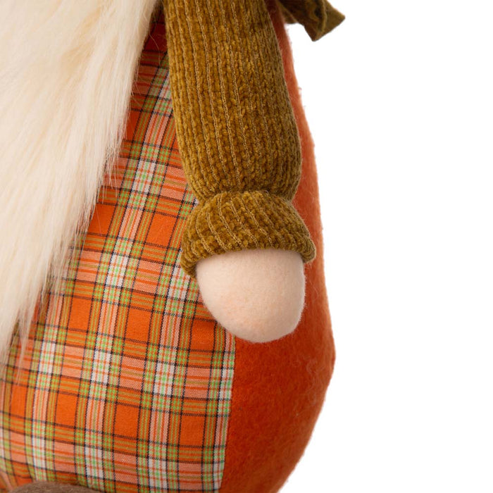 24"H Fall Fabric Gnome Standing Decor