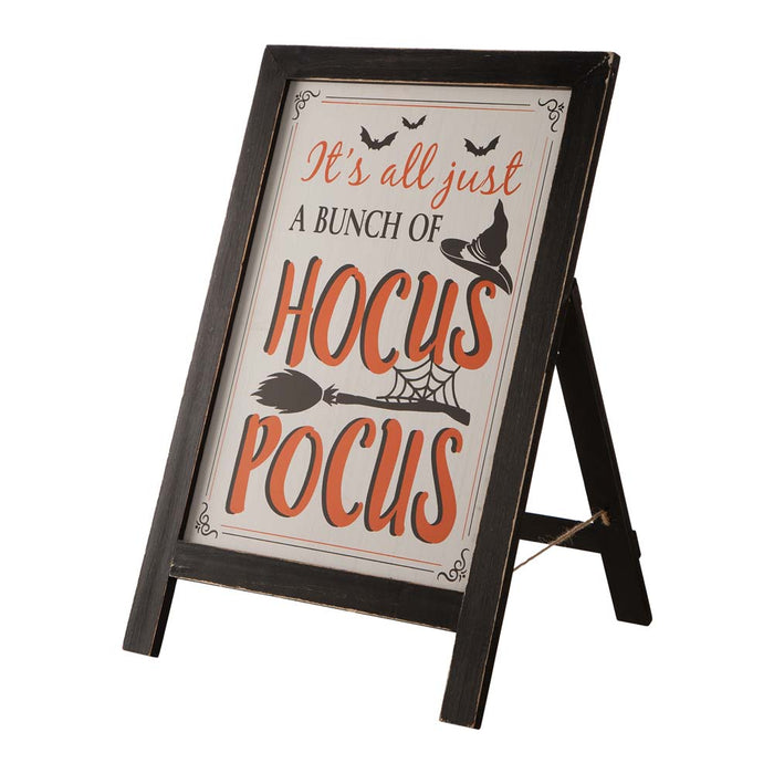 24"H Halloween Wooden Sanding Easel Sign Decor or Hanging Decor (Two Function)