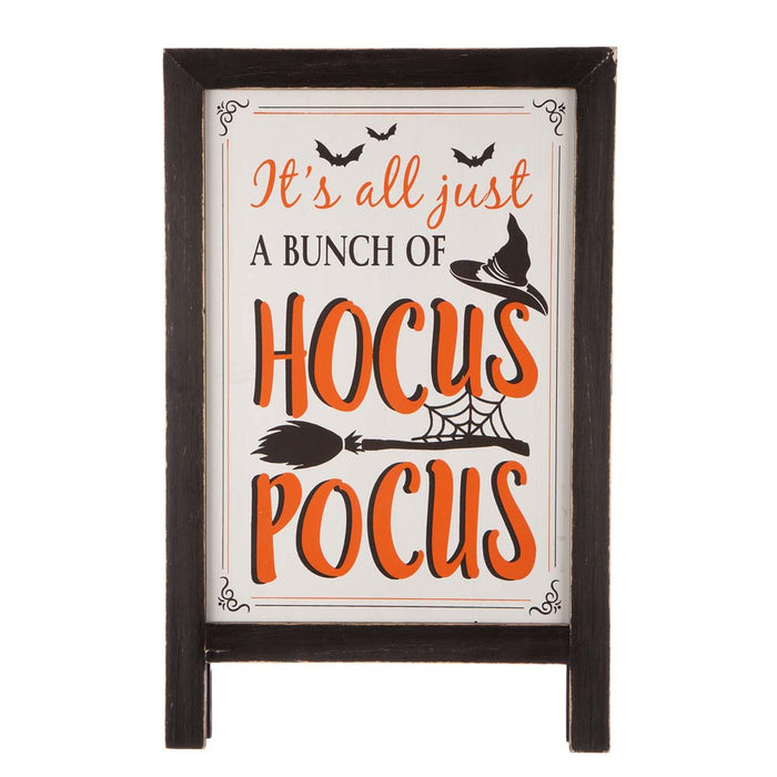 24"H Halloween Wooden Sanding Easel Sign Decor or Hanging Decor (Two Function)
