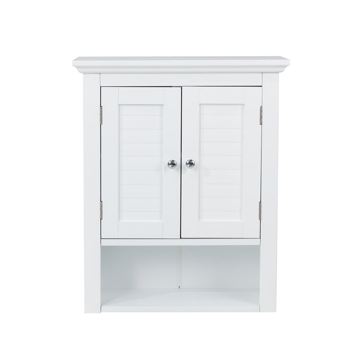 24"H Wooden Bathroom Wall Mounted Storage Cabinet