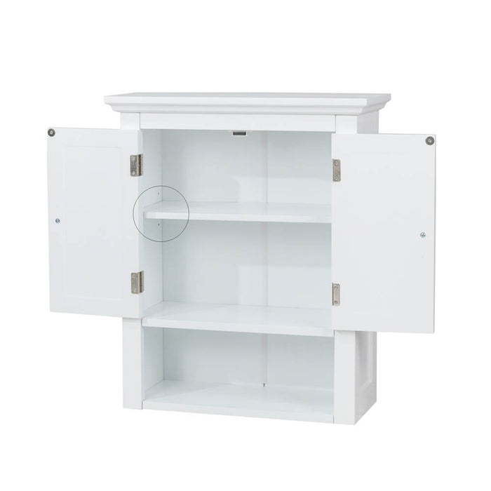 24"H Wooden Bathroom Wall Mounted Storage Cabinet