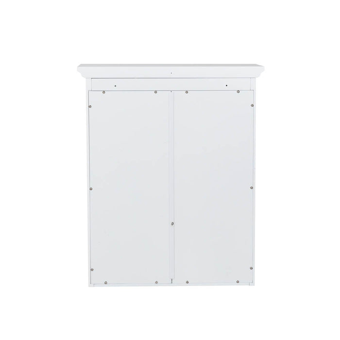 24"H Wooden Bathroom Wall Mounted Storage Cabinet